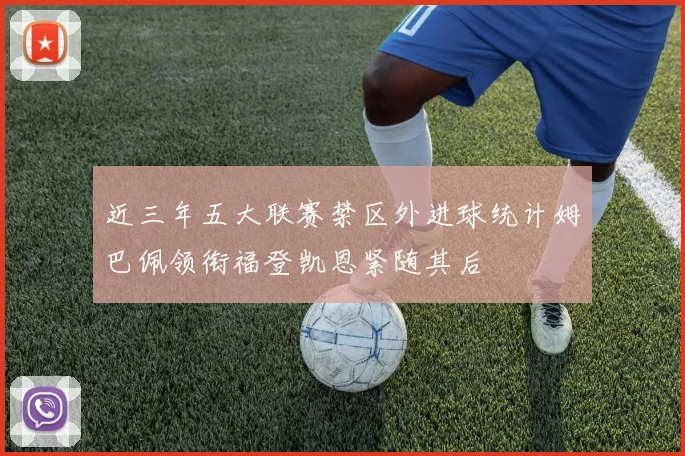 近三年五大联赛禁区外进球统计姆巴佩领衔福登凯恩紧随其后